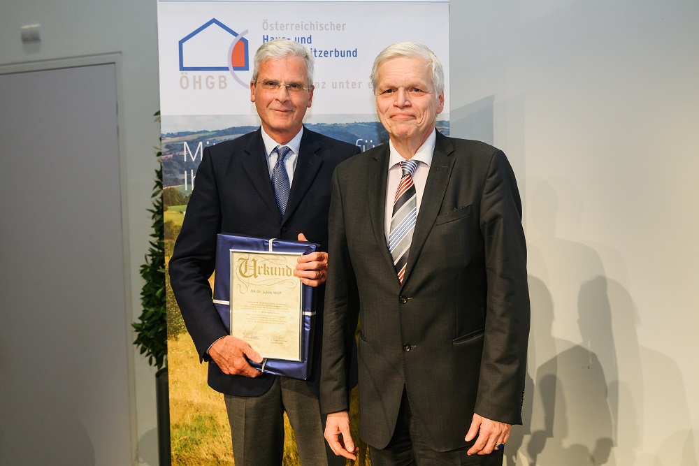 Dr. Wolff und Dr. Prunbauer, Präsident des ÖHGB